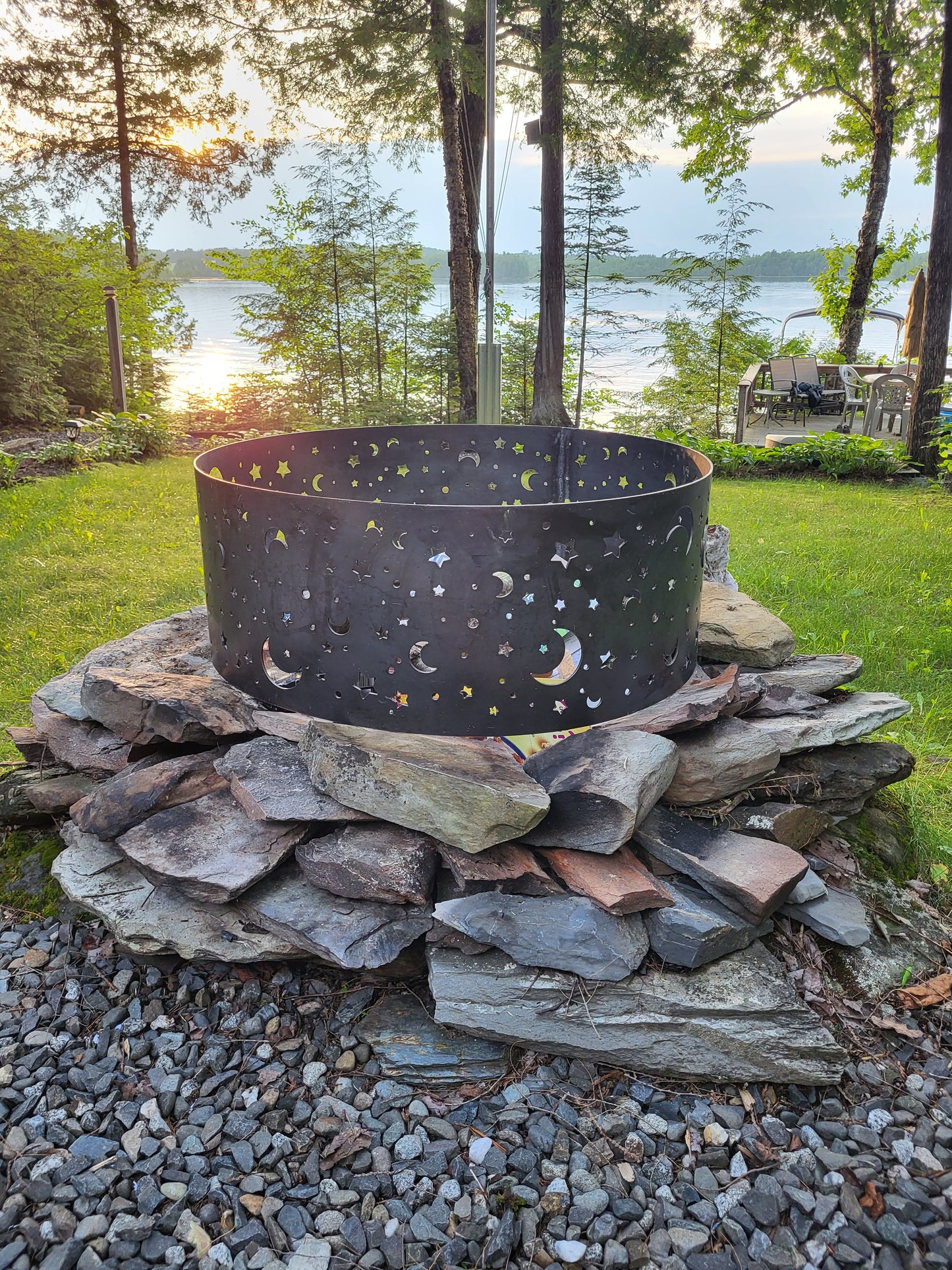 Assorted Moon and Stars Fire Ring
