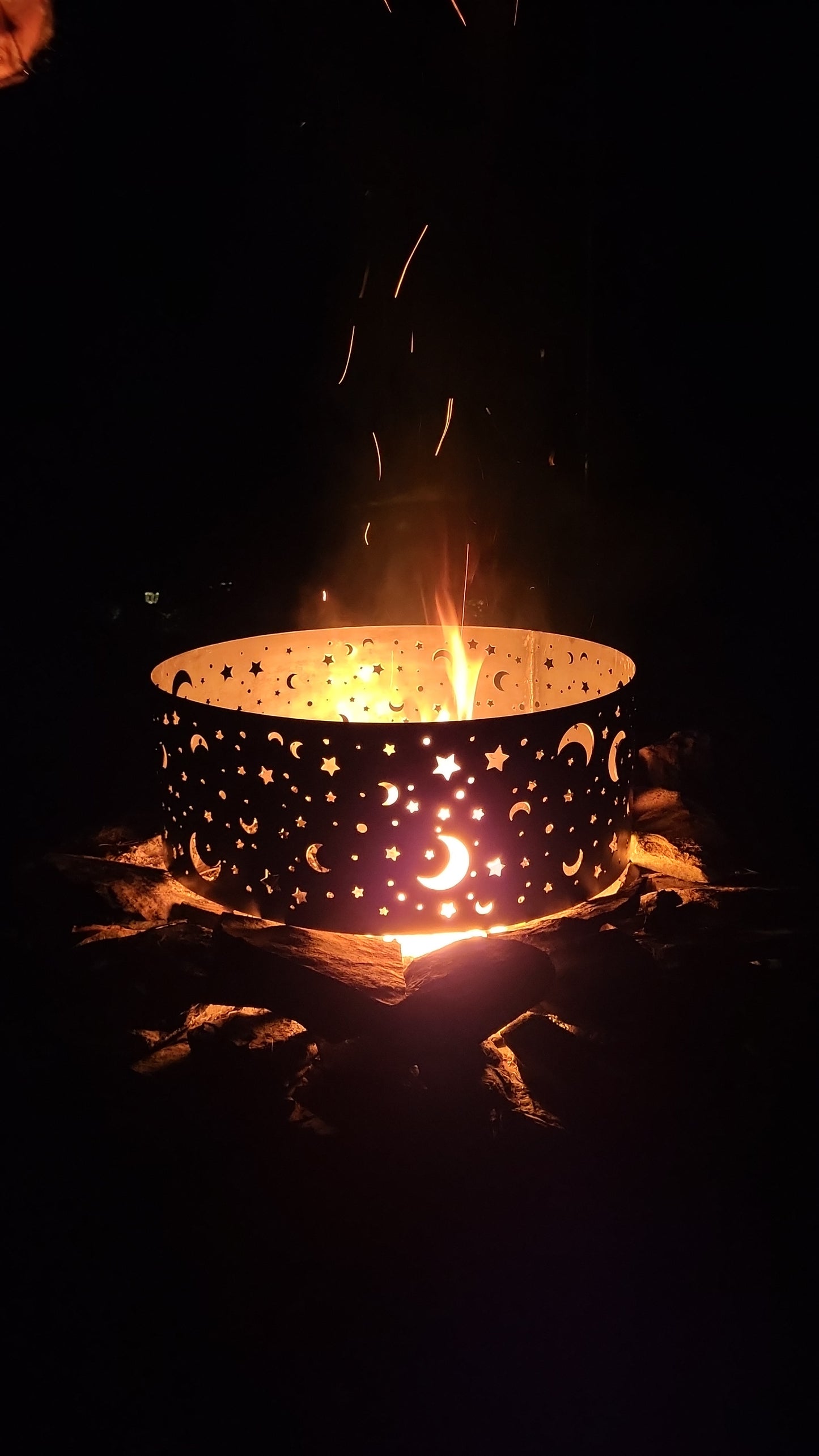Assorted Moon and Stars Fire Ring