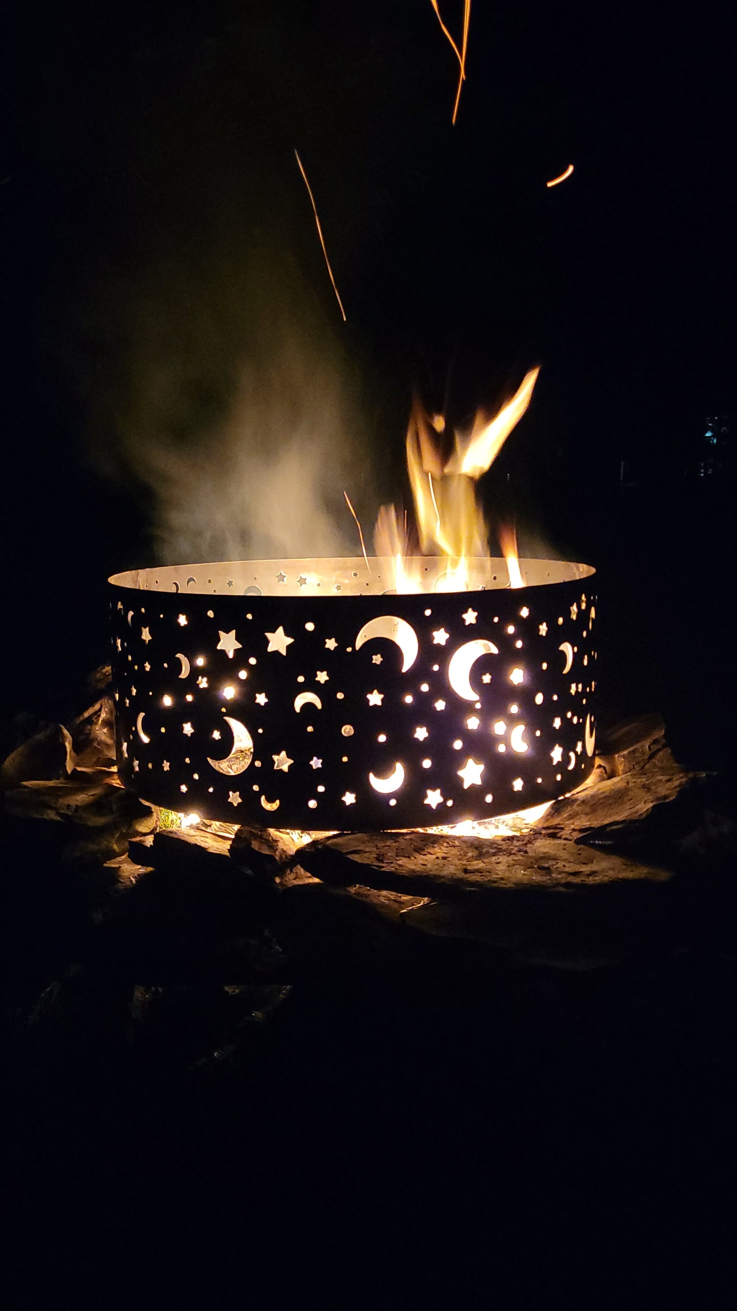 Assorted Moon and Stars Fire Ring