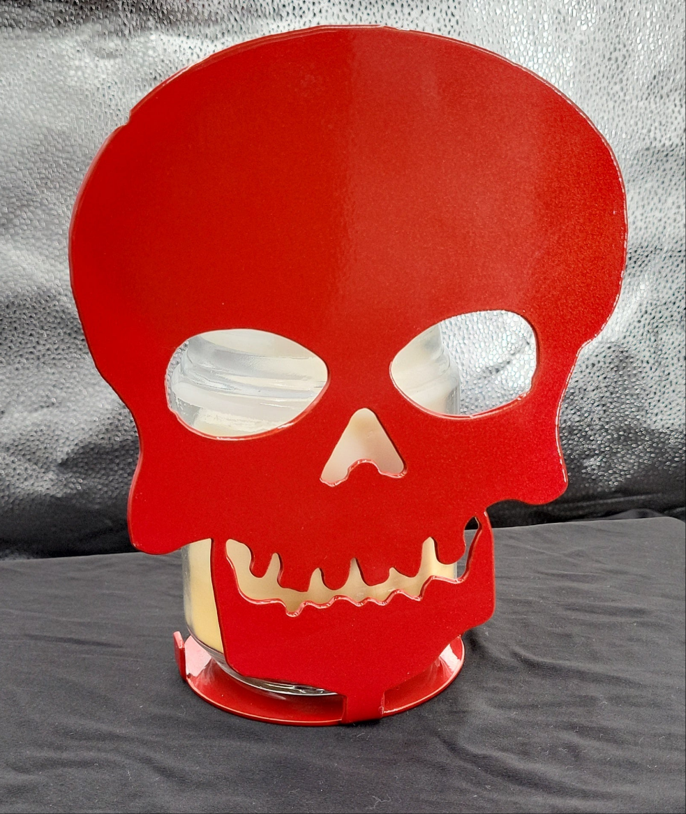 Skull Candle Holder