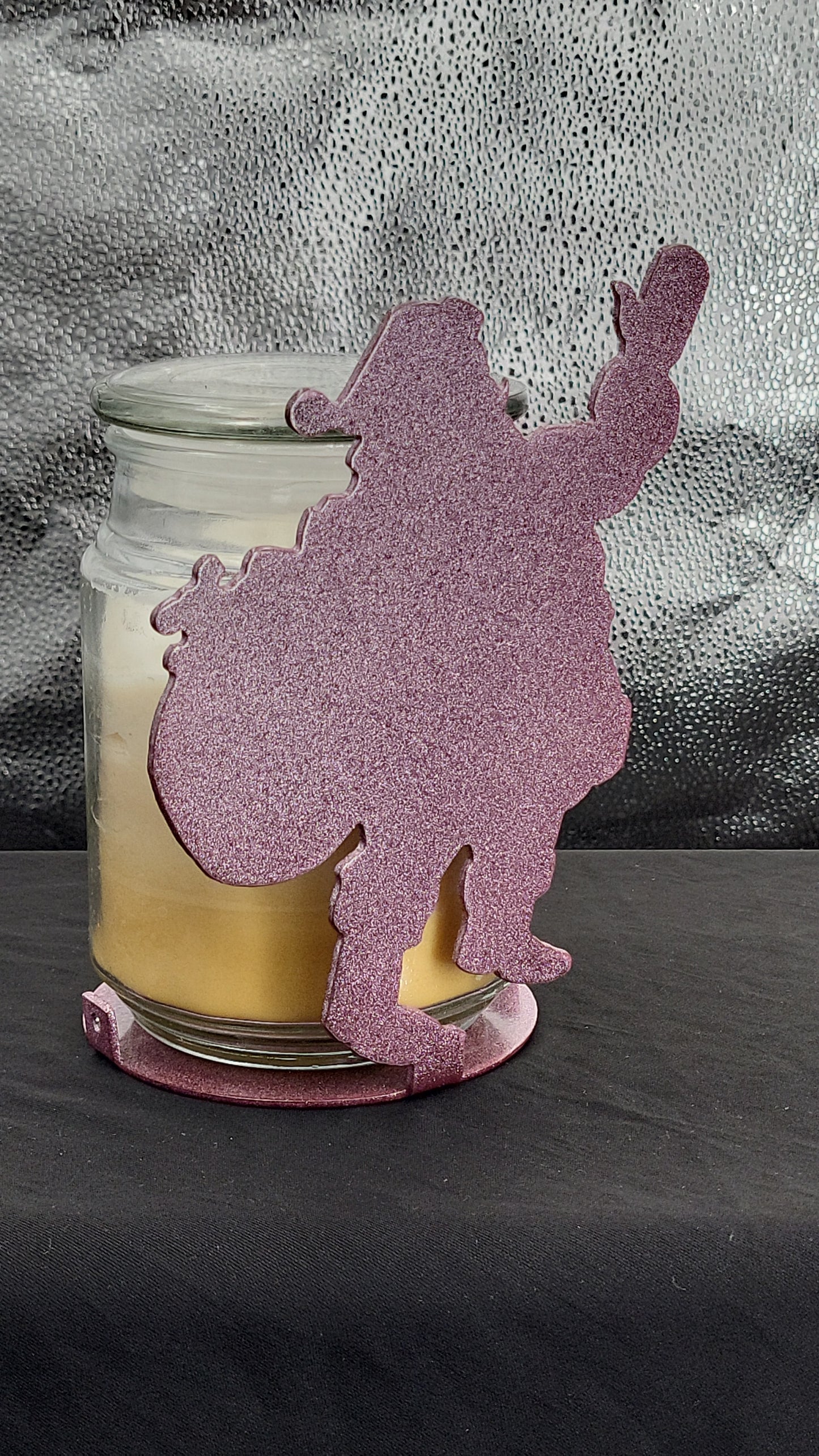Santa Candle Holder