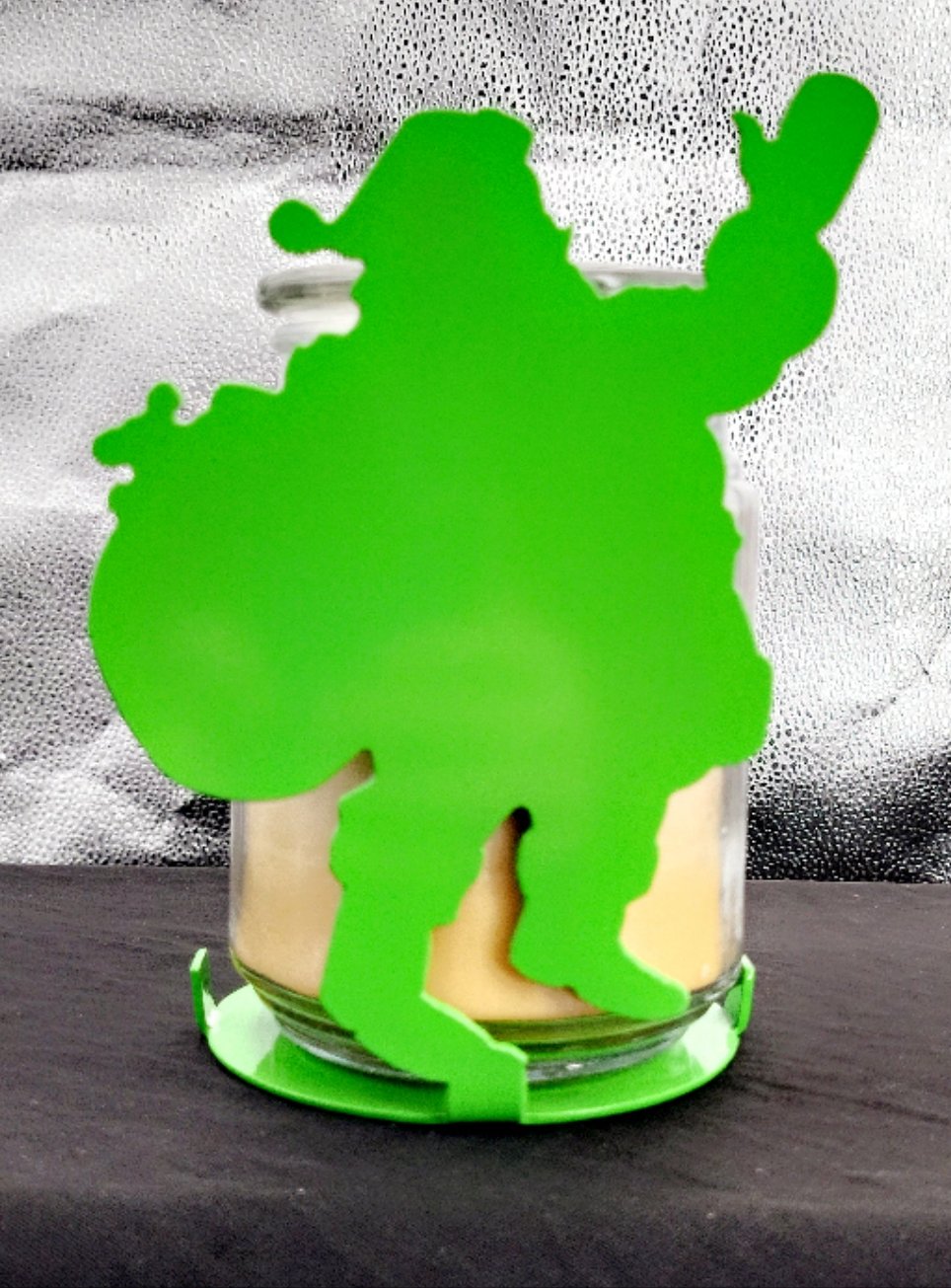 Santa Candle Holder