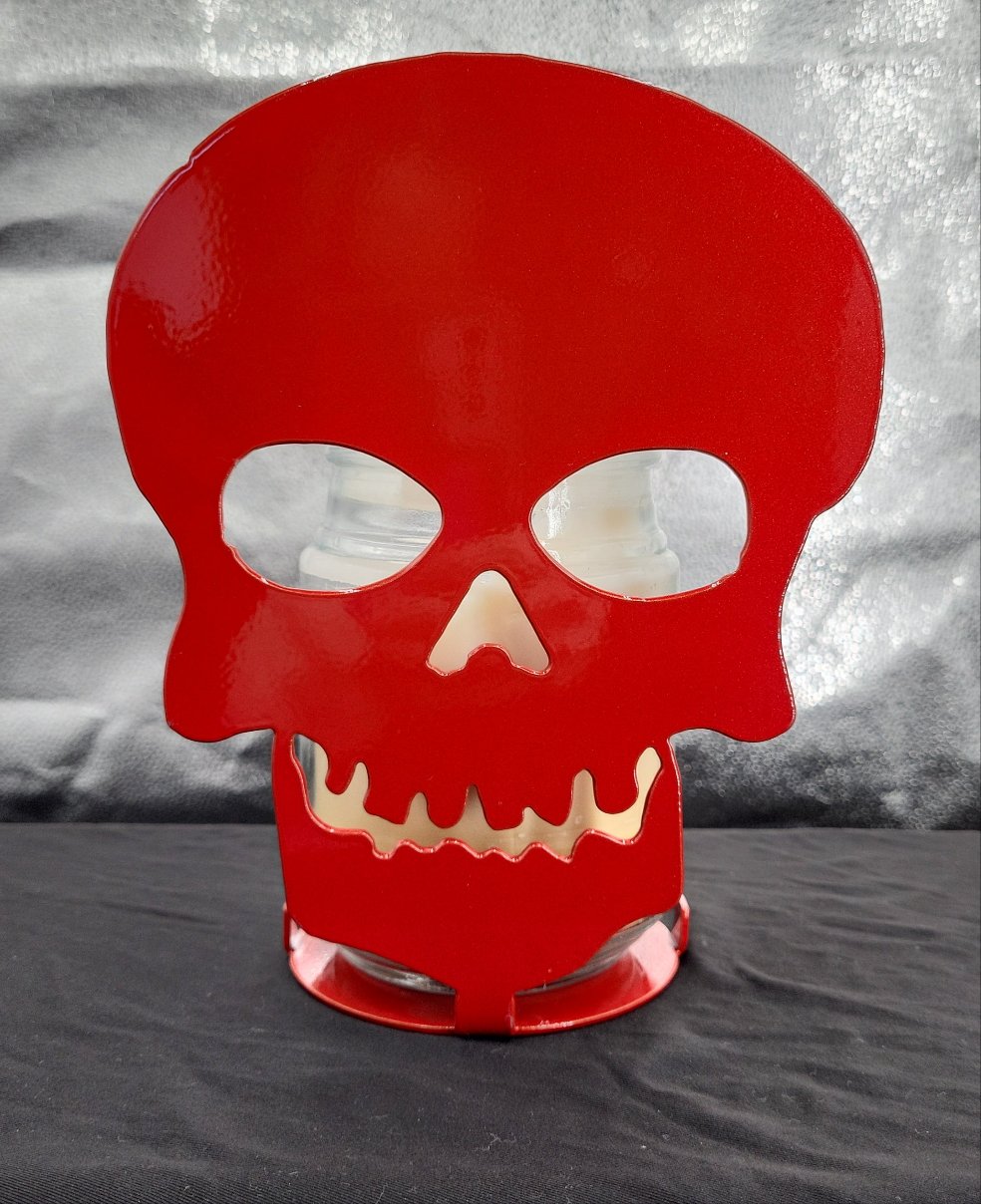 Skull Candle Holder