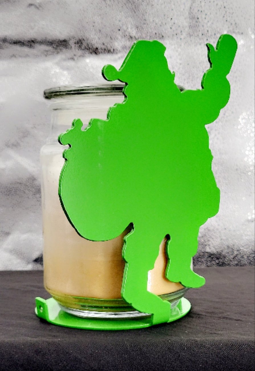 Santa Candle Holder
