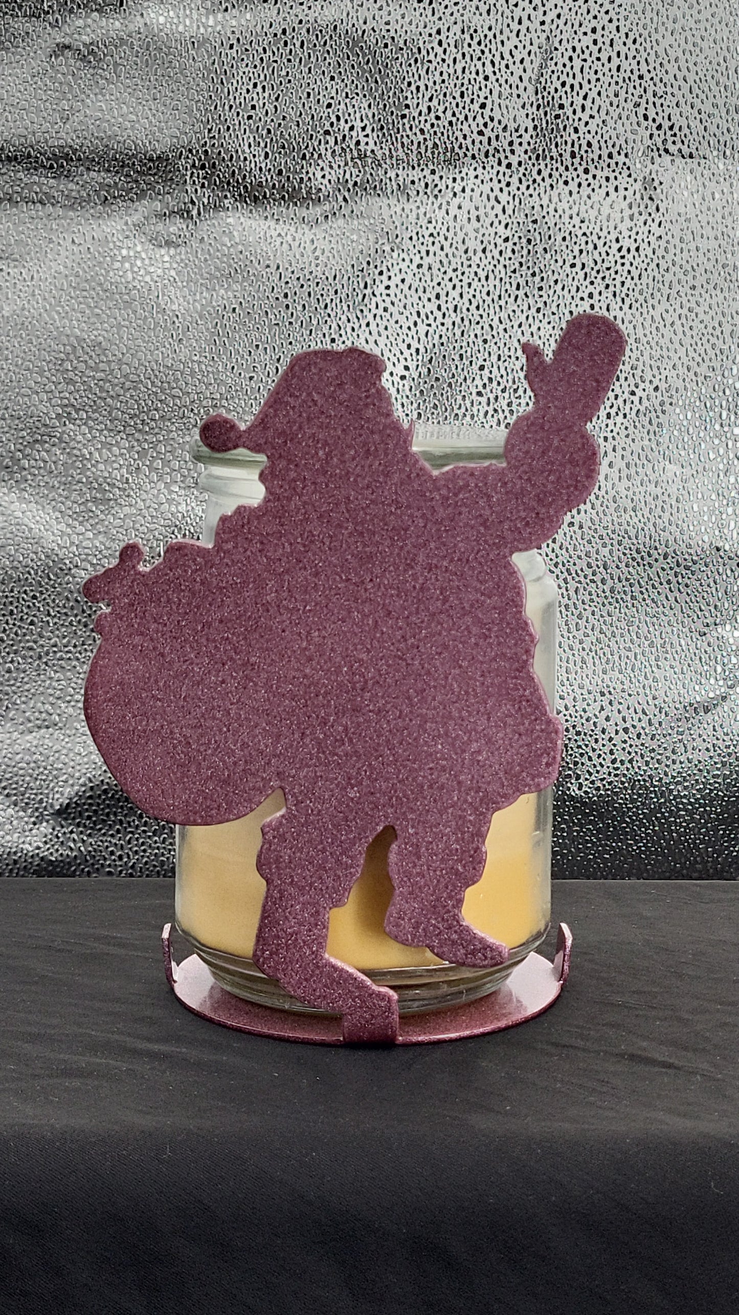 Santa Candle Holder