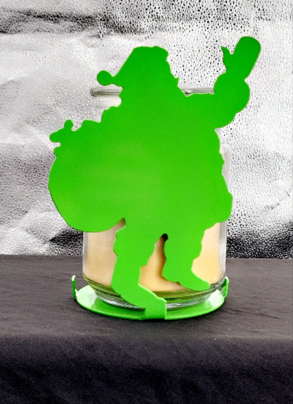 Santa Candle Holder