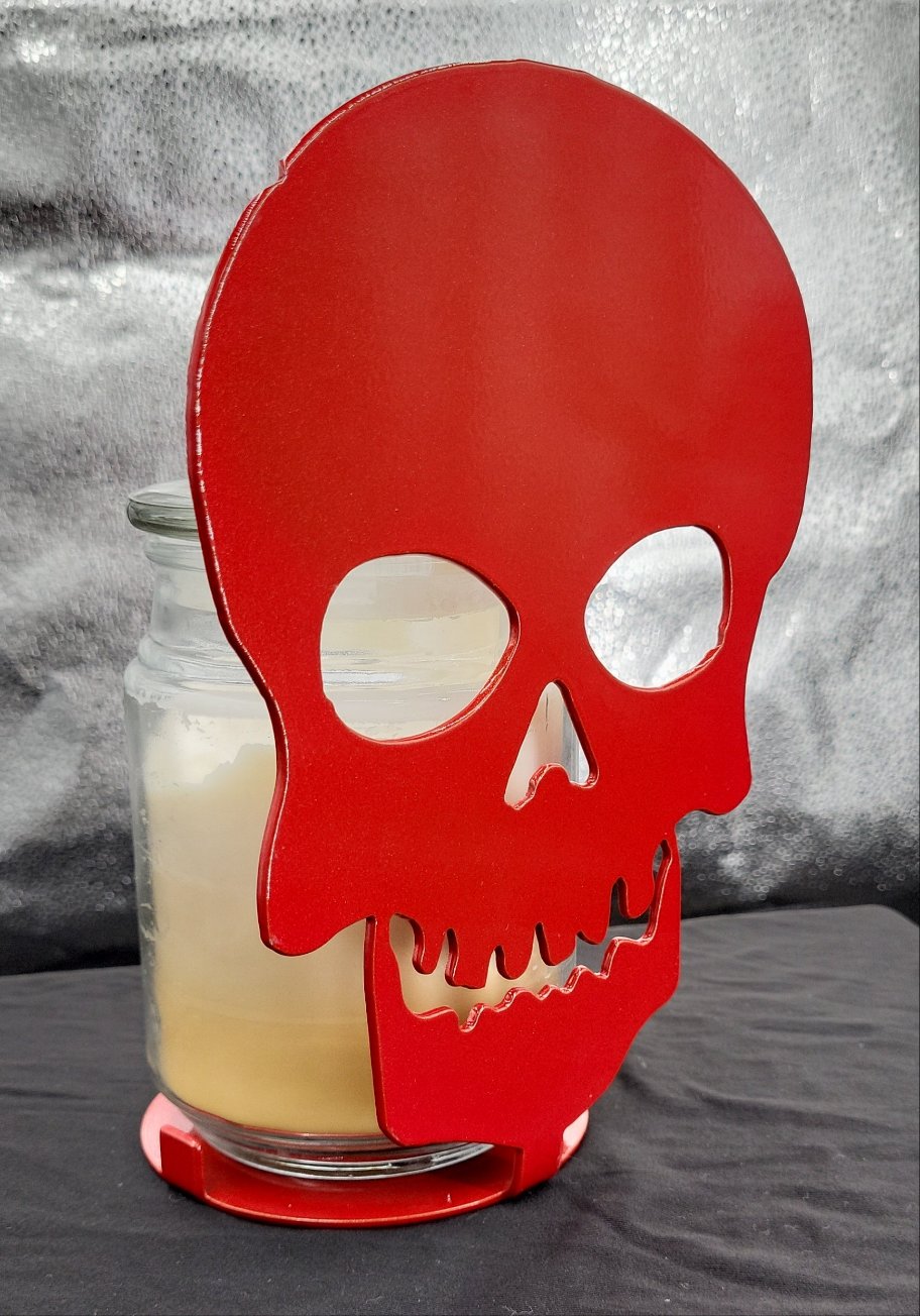 Skull Candle Holder